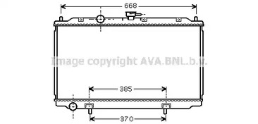 Радиатор охлаждения двигателя AVA QUALITY COOLING DN2224