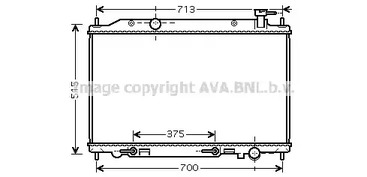 DN2295 AVA QUALITY COOLING Радиатор системы охлаждения