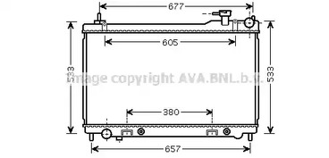 Радиатор системы охлаждения AVA QUALITY COOLING DN2304