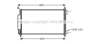 Радиатор кондиционера AVA QUALITY COOLING DN5251D