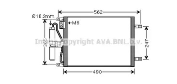 Радиатор кондиционера AVA QUALITY COOLING DN5252D