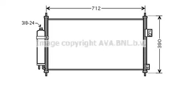 Радиатор кондиционера AVA QUALITY COOLING DN5263D