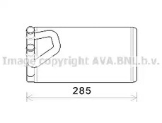 Теплообменник отопление салона AVA QUALITY COOLING DN6373