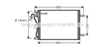 Радиатор кондиционера AVA QUALITY COOLING DNA5351