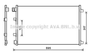 DNA5406 AVA QUALITY COOLING Радиатор кондиционера