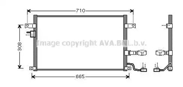 Радиатор кондиционера AVA QUALITY COOLING DW5056D