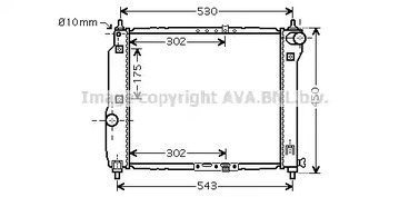 DWA2066 AVA QUALITY COOLING Радиатор системы охлаждения