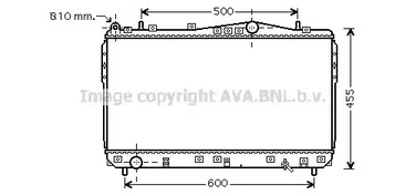 Радиатор системы охлаждения AVA QUALITY COOLING DWA2073