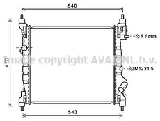 Радиатор охлаждения двигателя AVA QUALITY COOLING DWA2141