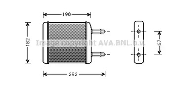 DWA6024 AVA QUALITY COOLING Радиатор печки