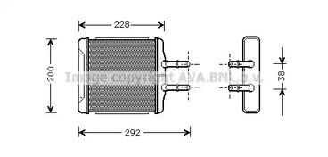 DWA6027 AVA QUALITY COOLING Радиатор печки