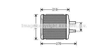 DWA6088 AVA QUALITY COOLING Радиатор печки