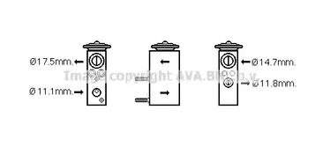 Расширительный клапан кондиционера AVA QUALITY COOLING FD1462
