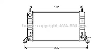 Радиатор системы охлаждения AVA QUALITY COOLING FD2080