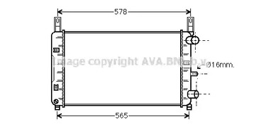 Радиатор системы охлаждения AVA QUALITY COOLING FD2117