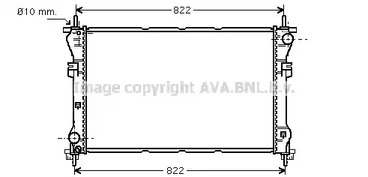 Радиатор охлаждения двигателя AVA QUALITY COOLING FD2318