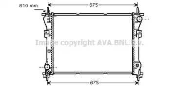 Радиатор охлаждения двигателя AVA QUALITY COOLING FD2319