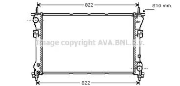 Радиатор охлаждения двигателя AVA QUALITY COOLING FD2320