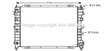 Радиатор охлаждения двигателя AVA QUALITY COOLING FD2375