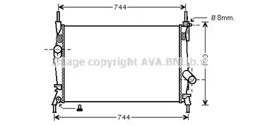 Радиатор охлаждения двигателя AVA QUALITY COOLING FD2403