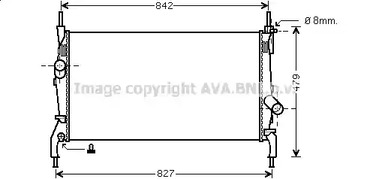 Радиатор охлаждения двигателя AVA QUALITY COOLING FD2405