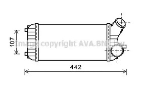 Интеркулер AVA QUALITY COOLING FD4472