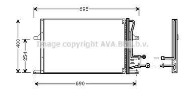 Радиатор кондиционера AVA QUALITY COOLING FD5227