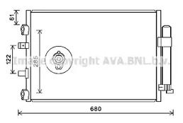Конденсатор кондиционера AVA QUALITY COOLING FD5484D