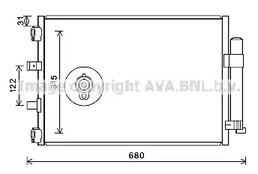 Радиатор кондиционера AVA QUALITY COOLING FD5487D