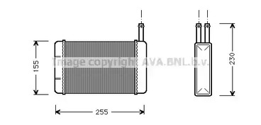 Теплообменник, отопление салона AVA QUALITY COOLING FD6134