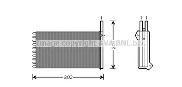 FD6154 AVA QUALITY COOLING Теплообменник, отопление салона