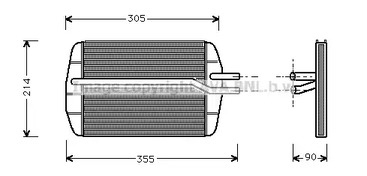 Теплообменник, отопление салона AVA QUALITY COOLING FD6216