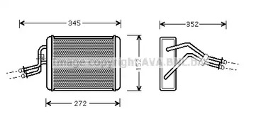 Теплообменник отопления салона AVA QUALITY COOLING FD6317