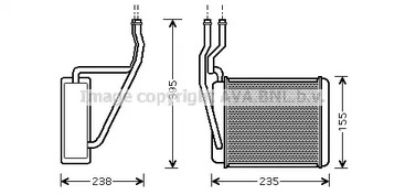 Радиатор отопителя AVA QUALITY COOLING FD6329