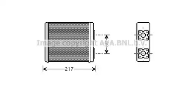 Теплообменник отопления салона AVA QUALITY COOLING FD6362