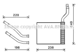 Радиатор отопителя AVA QUALITY COOLING FD6464