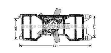 Вентилятор, охлаждение двигателя AVA QUALITY COOLING FD7540