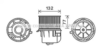 FD8572 AVA QUALITY COOLING вентилятор отопителя