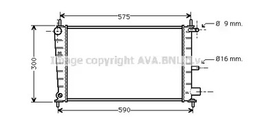 Радиатор системы охлаждения AVA QUALITY COOLING FDA2217