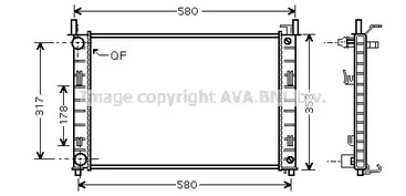 Радиатор системы охлаждения AVA QUALITY COOLING FDA2324