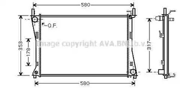 радиатор системы охлаждения AVA QUALITY COOLING FDA2325