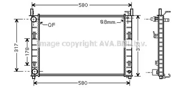 Радиатор системы охлаждения AVA QUALITY COOLING FDA2326