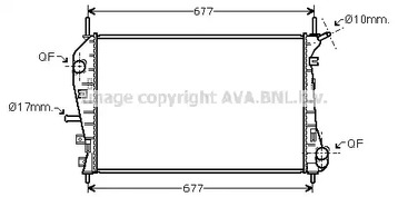 Радиатор охлаждения двигателя AVA QUALITY COOLING FDA2376