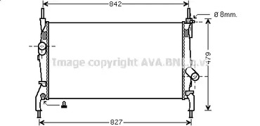 Радиатор охлаждение двигателя AVA QUALITY COOLING FDA2405
