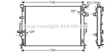 Радиатор системы охлаждения AVA QUALITY COOLING FDA2422