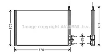 FDA5328 AVA QUALITY COOLING Радиатор кондиционера