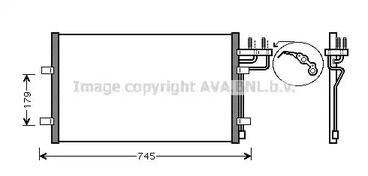 Радиатор кондиционера AVA QUALITY COOLING FDA5367