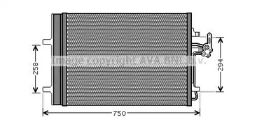 FDA5427D AVA QUALITY COOLING Радиатор кондиционера с осушителем