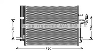 Радиатор кондиционера AVA QUALITY COOLING FDA5428D