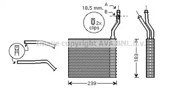 Радиатор отопителя AVA QUALITY COOLING FDA6364